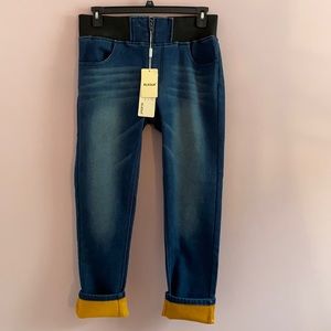 🎊🎉HP🎉🎊 Elezun Winter fleece lined high rise slim fit jeans with 3” waistband